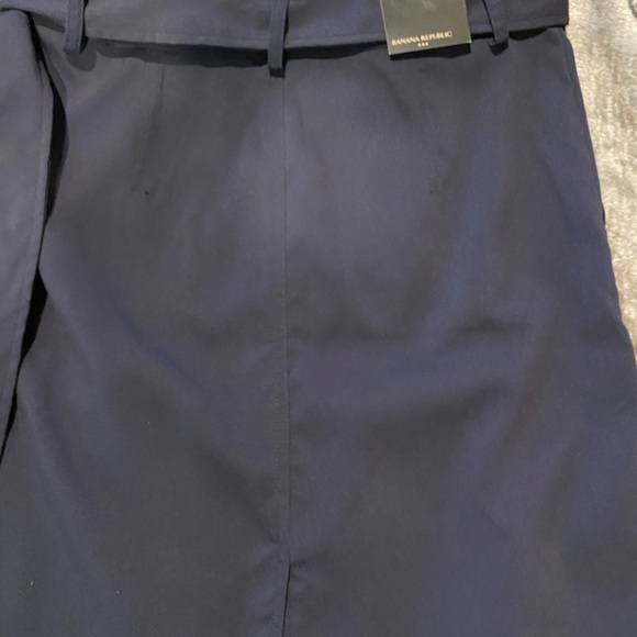 Navy pencil skirt with tie - Picture 2 of 3